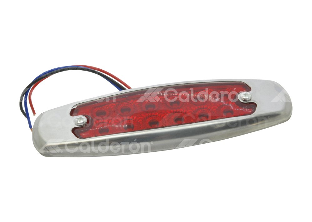 PLAFON LATERAL OVAL 12 LEDS ROJO  ALTA -HIGH (H) Y BAJA (LOW) 2 PIEZAS EN-PL044R IMPORTACION