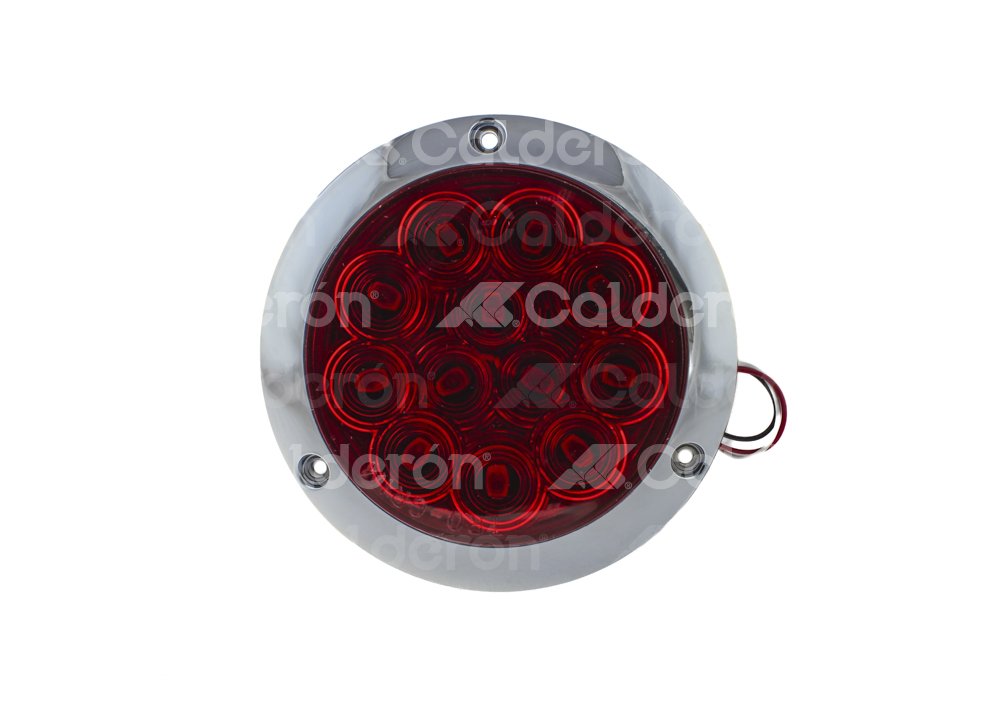 PLAFÓN SELLADO REDONDO PLANO 4" ROJO 12 LEDS FUNCIÓN: MOVIMIENTO Y ESTROBO, ABS CROMADO, MICA DE 12 ÓPTICAS DIÁMETRO EXTERIOR: 143MM ALTURA: 21MM PL-263CR-18-R TROGRIM