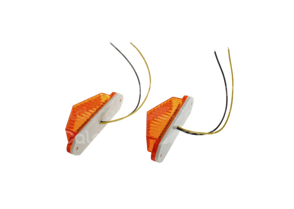 PLAFON LATERAL 6 LEDS AMBAR FIJO 2 PIEZAS TK-TLS171A IMPORTACION