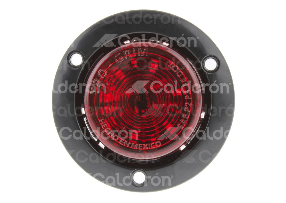 PLAFON SELLADO REDONDO 2 1/2" ROJO, BISEL NEGRO, 6 LEDS SIN MOVIMIENTO, MICA RAYADA, MATERIAL: PMMA/ABS, VOLTAJE 12/24V, AMPERS: 0.120, LUMENS: 53 FMVSS: P2/P3, DIMENSIONES: (DIAMETRO: 95MM, PROFUNDIDAD: 26.5MM) TROGRIM: PL-242BN-SM-R TROGRIM
