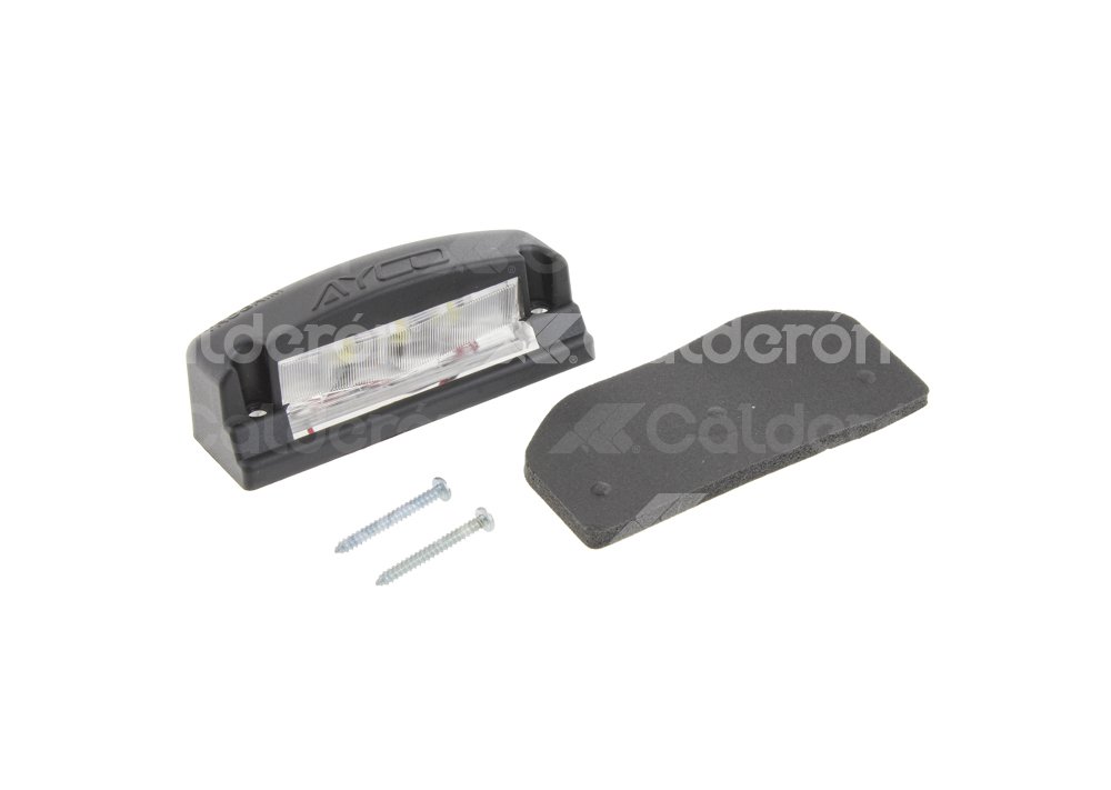 PLAFON LUZ DE PLACA BLANCO, 3 LEDS, ABS NEGRO, FUNCION: FIJA, MICA: RAYADA DE 3 OPTICAS, VOLTAJE: 12/24V, AMPERS: 0.060, MATERIAL: PMMA/ABS, LUMENS: 27, DIMENSIONES: (LARGO: 82MM, ANCHO:39MM, PROFUNDIDAD: 35MM) TROGRIM: PL-165BN-B TROGRIM