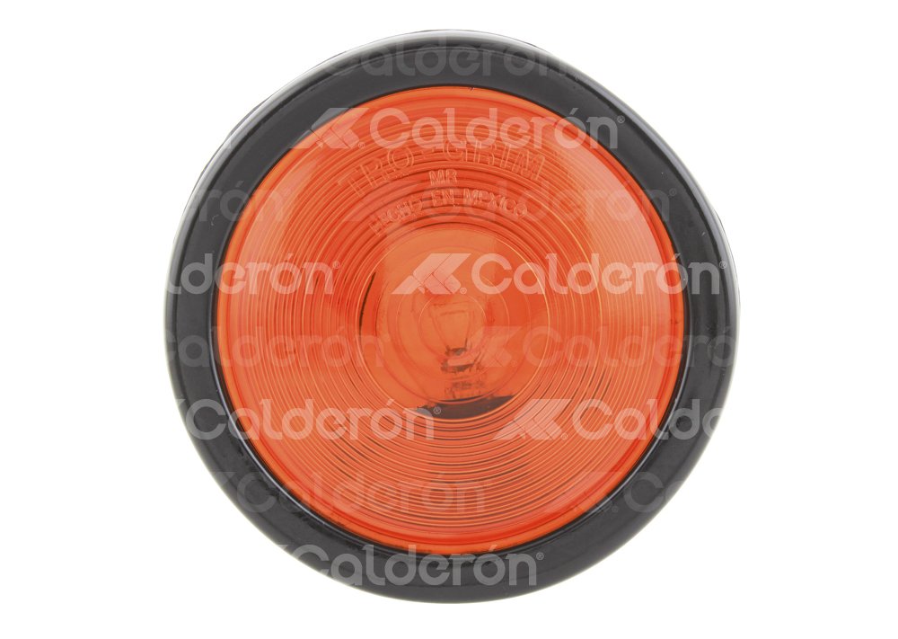 PLAFON SELLADO REDONDO 4" AMBAR, 1 FOCO, FUNCION: FIJA,  BASE HULE, MICA: RAYADA, VOLTAJE: 12V, AMPERS: 1.780, MATERIAL: PVC, PMMA, ABS, LUMENS: 58, DIMENSIONES: (DIAMETRO: 133M, PROFUNDIDAD: 52MM), NOTA: (INCLUYE: FOCO Y CONECTOR TRIPLE) TROGRIM: RJP60-243HU-A TROGRIM