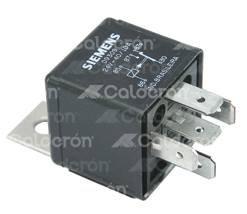RELEVADOR MERCEDES BENZ CON SOPORTE 5 TERMINALES 24V  D-09309 160000000033 VDO RELAY VDO-CONTINENTAL