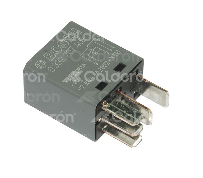 RELEVADOR VOLVO 7550 24V 10A 5 TERMINALES SIN SOPORTE REPOSO 0332207402BOSCH RELAY BOSCH
