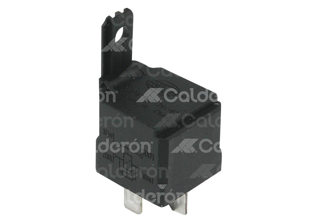 RELEVADOR UNIVERSAL HELLA 12V 40A 4 TERMINALES CON SOPORTE CON RESISTENCIA NO. ANTERIOR: 007791021. NO. NUEVO: 933332511 RELAY HELLA