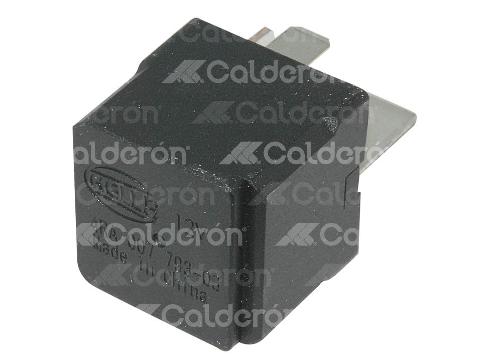 RELEVADOR UNIVERSAL HELLA 12V 50A 4 TERMINALES CON RESISTENCIA. NUMERO ANTERIOR: 007793031, NUMERO NUEVO: 933332531 RELAY HELLA