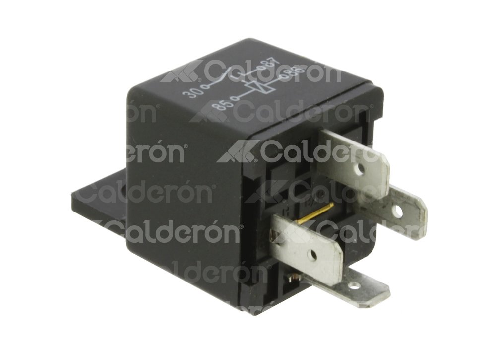 RELEVADOR UNIVERSAL HELLA 24V 30A 4 TERMINALES CON SOPORTE, SIN RESISTENCIA 965400031, 965400101 RELAY HELLA