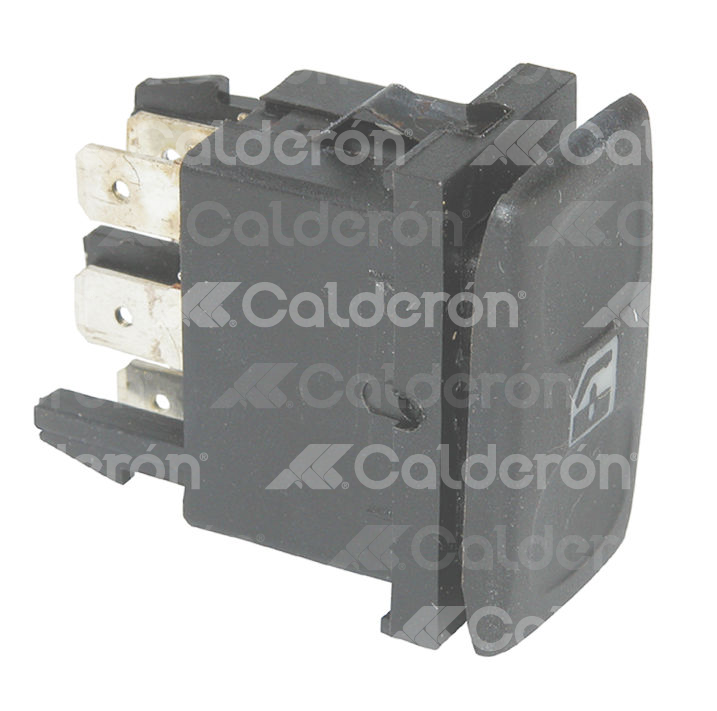 INTERRUPTOR LEVANTAVIDRIOS VOLKSWAGEN CORSAR 88-> 5 TERMINALES LED VERDE, MARILIA: IM-11163, VW: 3259598551 M0077