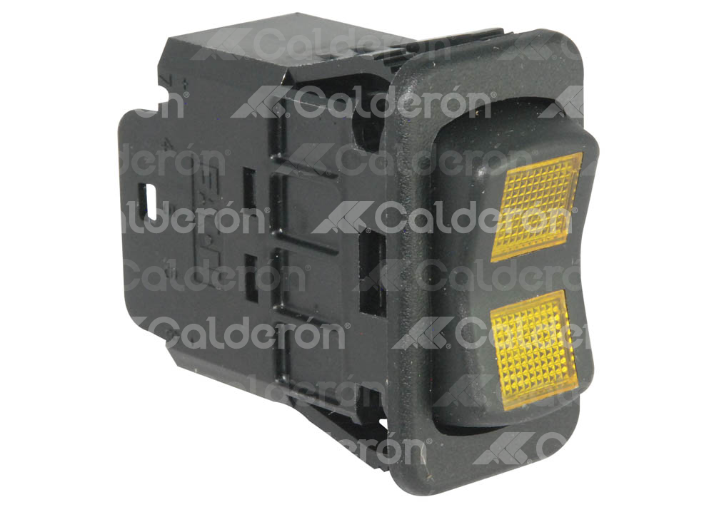SWITCH TECLA 2 POLOS ON-OFF-ON AMBAR 12A 12-24V SD4SLL4A M0031