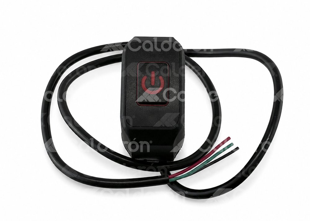 SWITCH APAGADOR MOTOCICLETA UNIVERSAL 3 CABLES ROJO BOT-3242-5005R QUMO