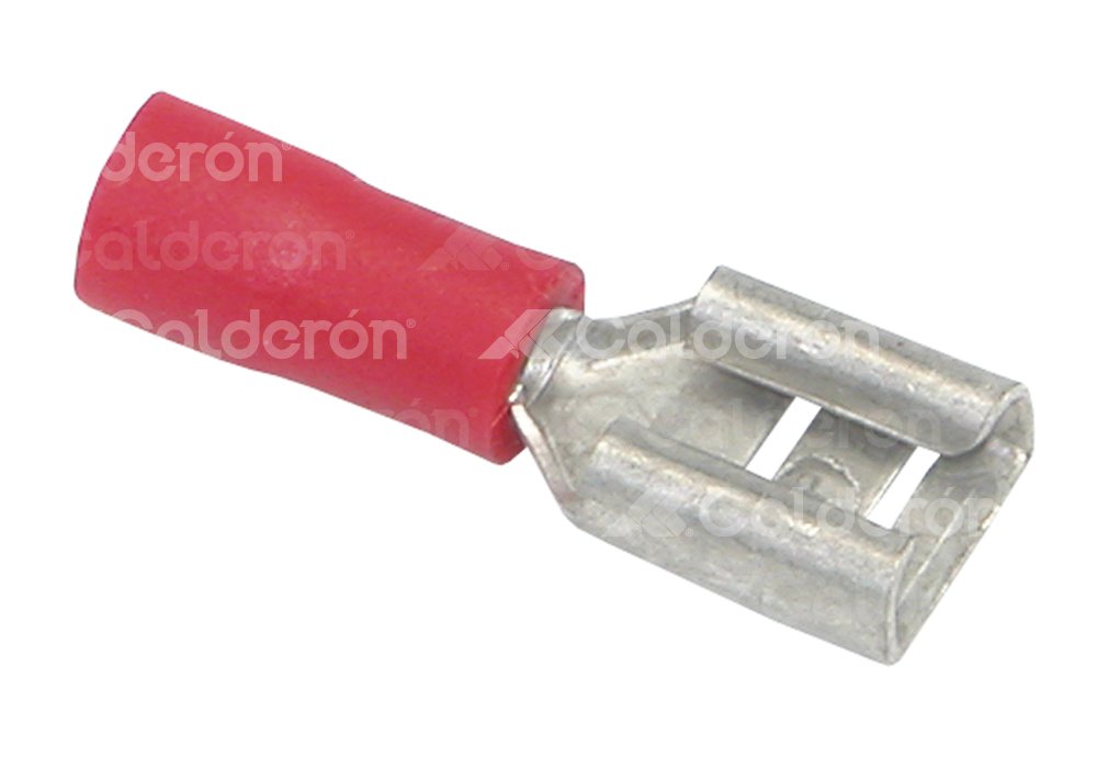 TERMINAL HEMBRA CON AISLANTE ROJA F-250RC IMPORTACION