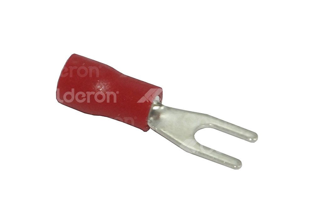 TERMINAL ABIERTA AISLADA ROJA 3.2 MM CAL.22-16 SV1-3.2 IMPORTACION