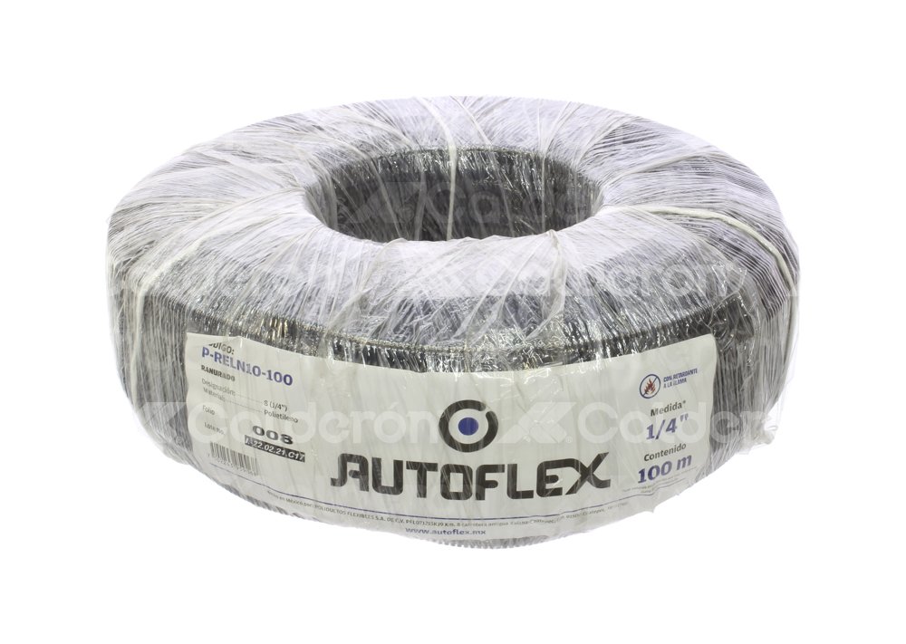 DUCTO AUTOFLEX NEGRO 1/4  P-RELN10-100 100 MTS. AUTOFLEX