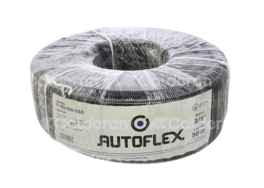 DUCTO AUTOFLEX NEGRO 3/8 P-RELN16-050 50 METROS AUTOFLEX
