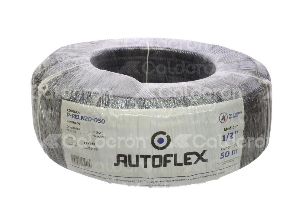 DUCTO AUTOFLEX NEGRO 1/2 P-RELN20-050 50 METROS. AUTOFLEX