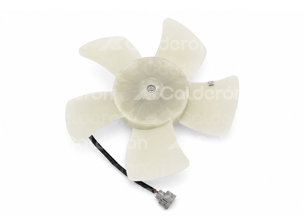 MOTOVENTILADOR TOYOTA HIACE L4 2.7L 2005-2014 - 5 ASPAS, 2 TERMINALES - (MOTOR Y ASPAS) 1869, 1636175030 IMPORTACION