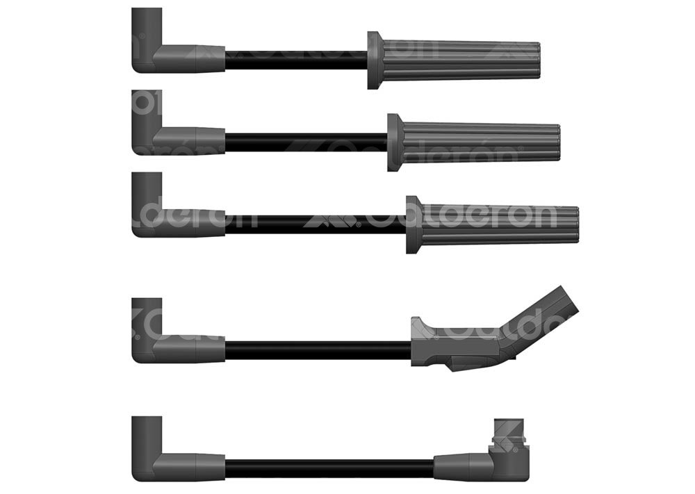 CABLES DE BUJIA EPDM FORD GHIA, TOPAZ 4CIL 2.3L 140 89-94 B5746F4 HY POWER