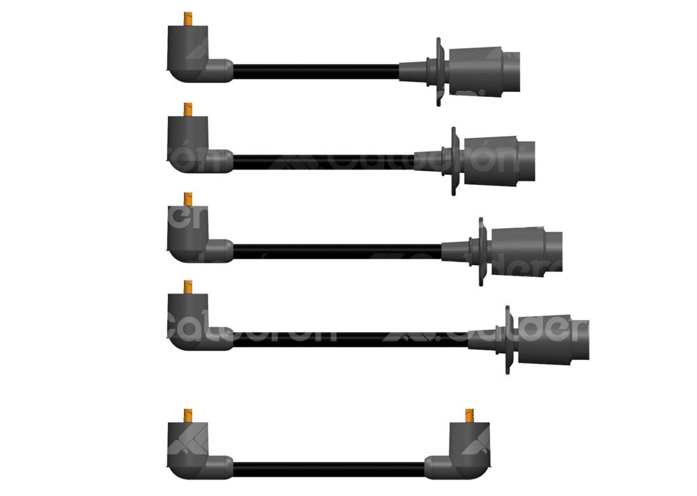 CABLE DE BUJIA HY POWER PVC COBRE VOLKSWAGEN SEDAN 1600cc 1990, 1991, 1992, 1993, 1994. No. B8741W4 HY POWER