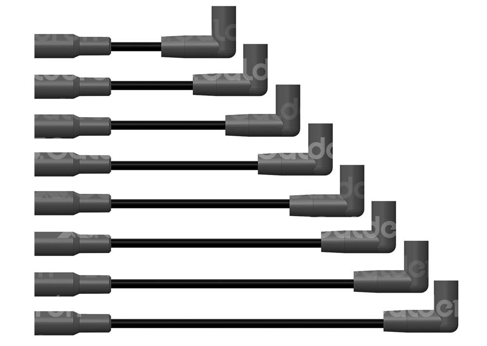CABLE DE BUJIA HY POWER SILICON TRICAPA CHEVROLET ESCALADE 5.7L R S/CABLE PARA BOBINA 99-00; C/K PICK UP SERIES 1500, 2500, 3500 CHEYENNE 400SS HEAVY DUTY CHASSIS 5.0L M, 5.7L R S/CABLE PARA BOBINA 96-00; EXPRESS VAN, SAVANA, SERIES G VAN, SERIES P VAN, SIERRA, SILVERADO, SONORA, SUBURBAN, TAHOE, YUKO 5.0L M, 5.7L R S/CABLE PARA BOBINA 96-02. No. B6915G8 HY POWER