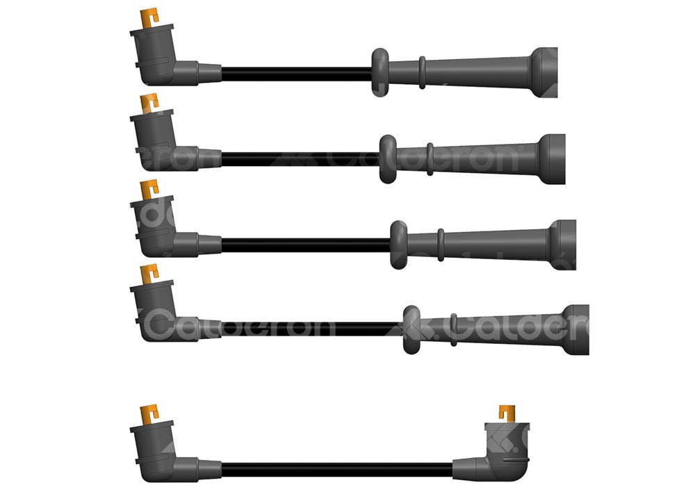 CABLES DE BUJIA WW NISSAN D-21, PICK-UP 2.4L 2400 12VALV.93->B1233N4 HY POWER