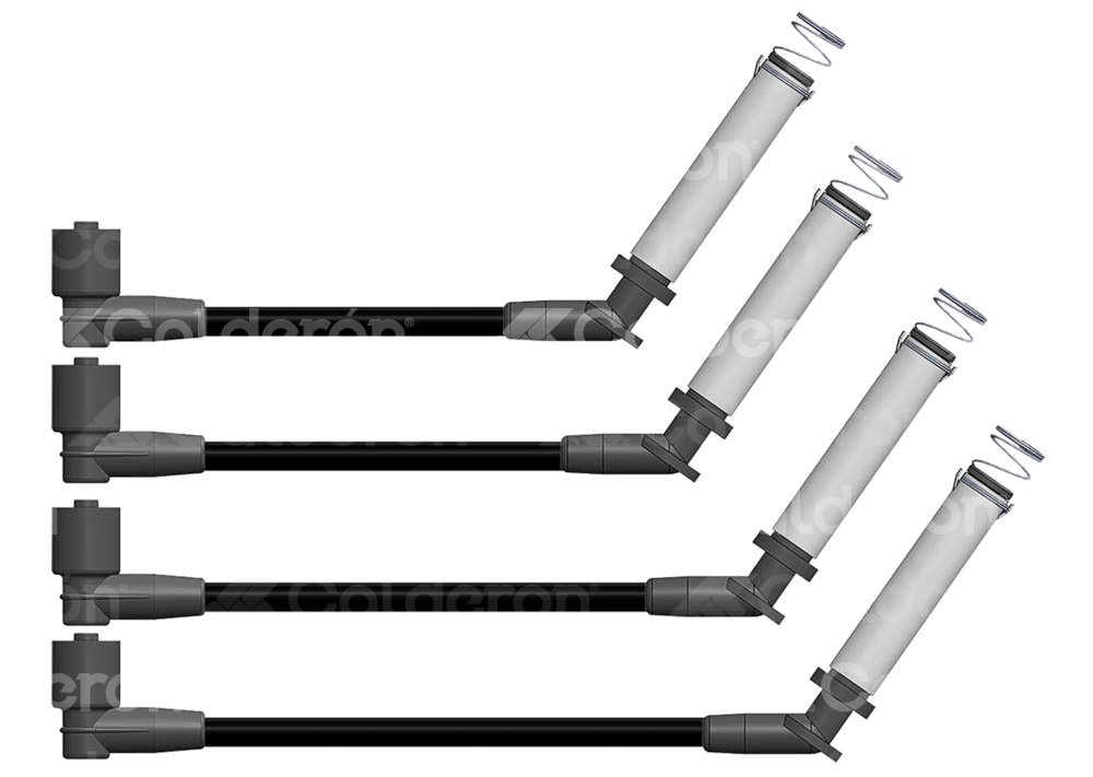 CABLES DE BUJIA SILICON CHEVROLET VECTRA 1.6L, ASTRA 1.8L B69199G4 HY POWER