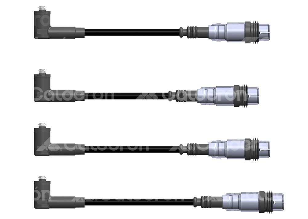 CABLES DE BUJIA EPDM VW GOLF, JETTA A4, DERBY, BEETLE 98-07 B5962W4 HY POWER