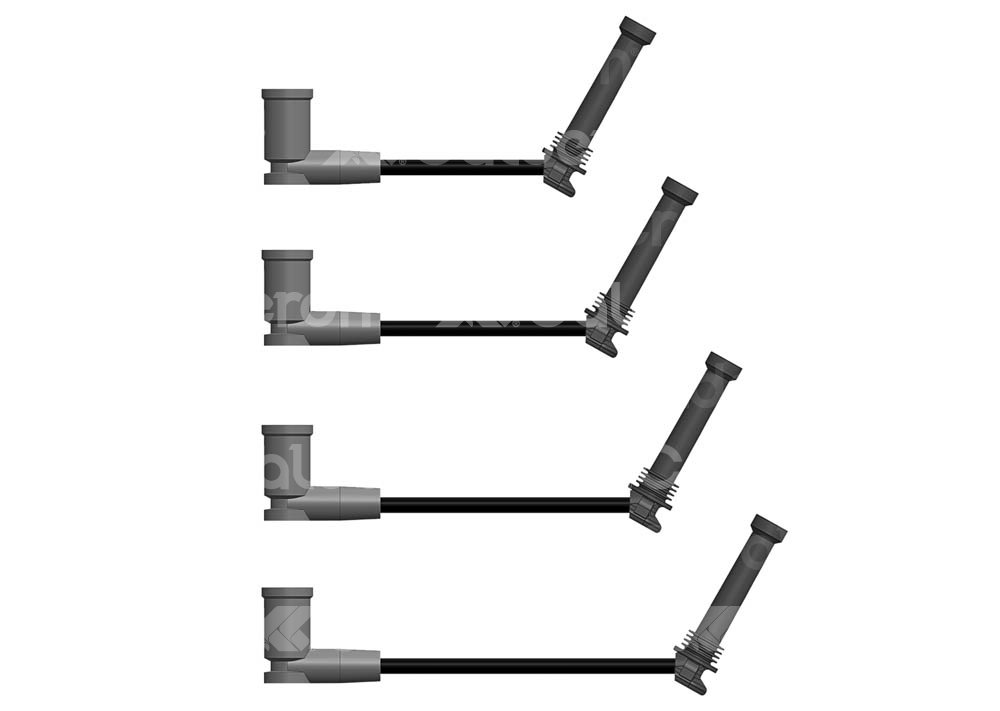 CABLES DE BUJIA SILICON FORD FOCUS 1.4/2.0L 00-03 B6913F4 HY POWER