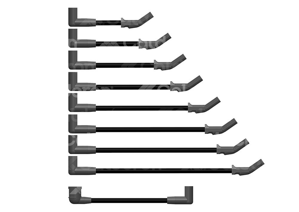 CABLES DE BUJIA SILICON FORD THUNDERBIRD, LTD, MUSTANG 79-83 B6855F8 HY POWER