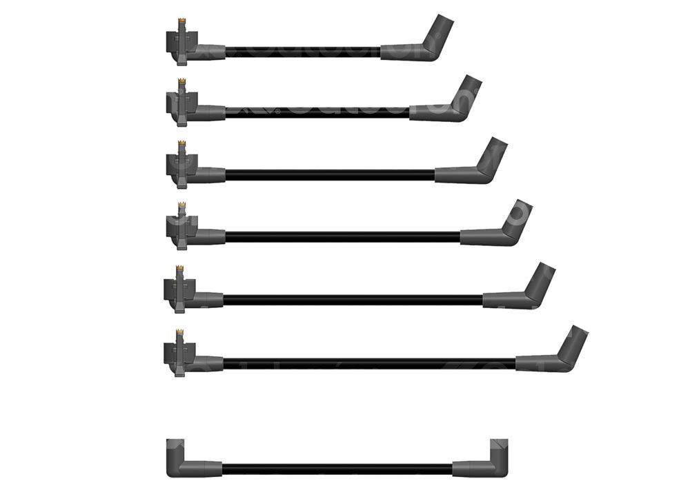 CABLES DE BUJIA SILICON FORD AEROSTAR 3.0L 91-93 B6734F6 HY POWER