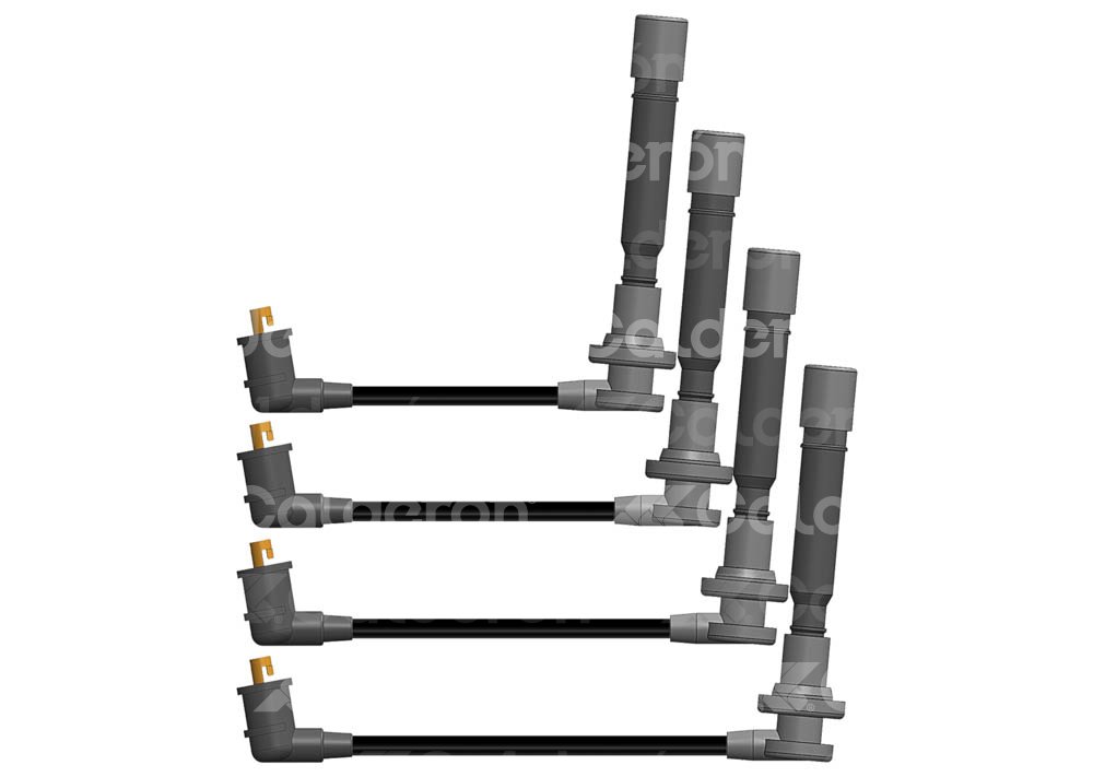 CABLES DE BUJIA SILICON NISSAN PICK-UP FRONTIER, XTERRA 2.4L B69100N4 HY POWER
