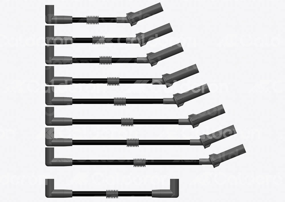CABLES DE BUJIA SILICON CHRYSLER GRAND CHEROKEE V8 5.2L 93-98 B6782C8 HY POWER