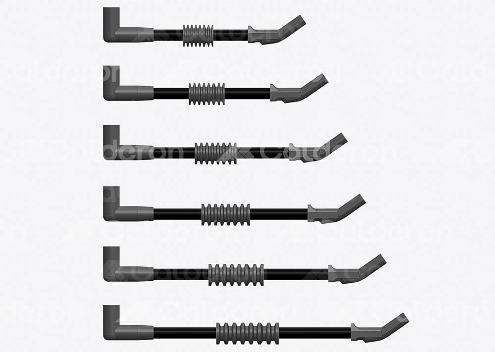 CABLES DE BUJIA SILICON CHRYSLER VOYAGER, CARA 3.3/3.8L 90-95 B6736C6 HY POWER
