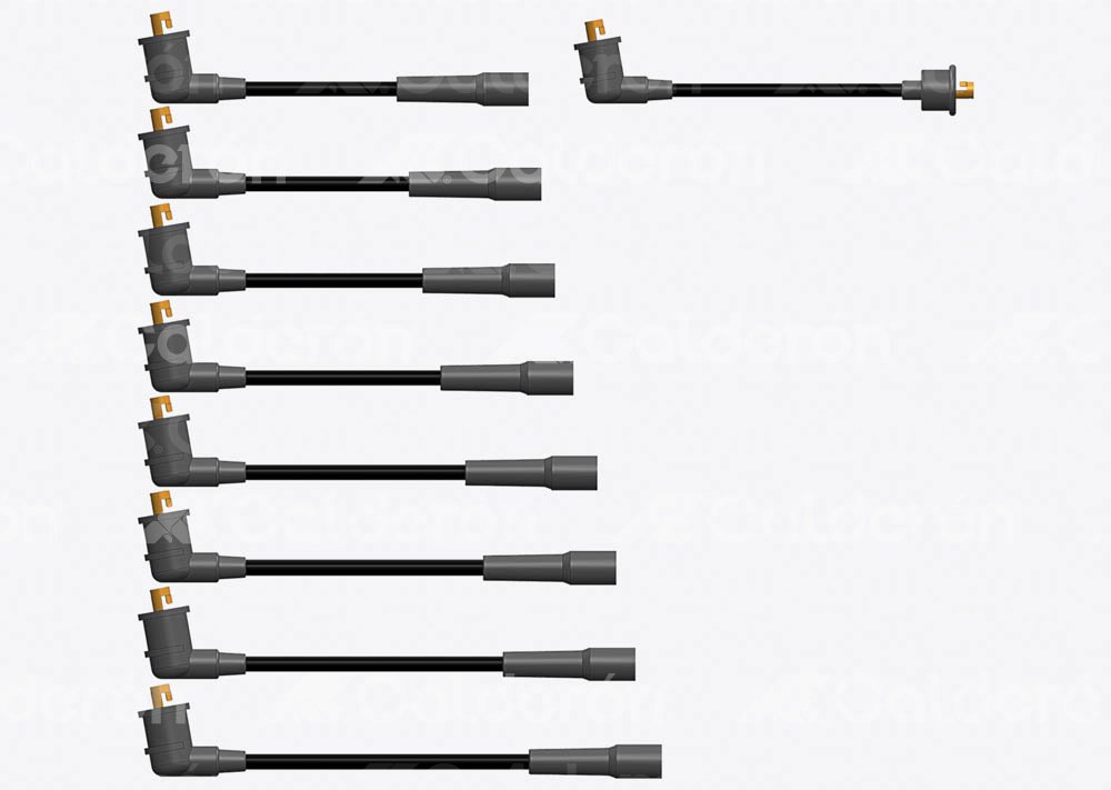 CABLES DE BUJIA SILICON NISSAN TSURU 83" 4CIL B6390N4 HY POWER