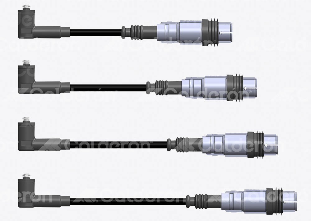 CABLE DE BUJIA HY POWER SILICON TRICAPA VOLKSWAGEN BEETLE, CORDOBA, IBIZA 98-05 No. B6938ST4 HY POWER