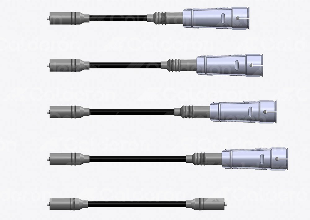 CABLES DE BUJIA SILICON VW CARIBE, ATLANTIC, COMBI 1800 B6935W4 HY POWER