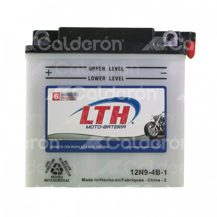 BATERIA  MOTOCICLETA 12V LTH 12N9-4B-1 TIPO: CONVENCIONAL. APLICACION: HONDA CB160 SPORT 160 CC 65-69, CL 160 SCRAMBLER 160 CC 66-68 / KAWASAKI H1 SERIES 550 CC 69-72 / VENTO PHANTOM 150 CC TIPO SCOOTER, VTHUNDER / ITALIKA ATV EX-150 ST CUATRIMOTO 150CC ATV LTH