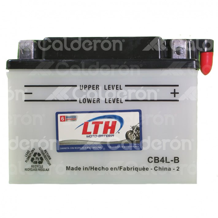BATERIA MOTOCICLETA 12V LTH CB4L-B TIPO: CONVENCIONAL. APLICACION: KAWASAKI KL250-D/KLR 250, 250 CC TIPO DOBLE PROPOSITO 85-05; GTO 125, 125 CC TIPO TRABAJO / YAMAHA JOG 100, 100 CC TIPO SCOOTER; EW50 (STUNT) 50 CC TIPO SCOOTER; SH50 (RAZZ) 50 CC TIPO SCOOTER / APRILIA RS250, 250 CC TIPO DEPORTIVA 00-04; MONTIJO 50 CC 04-05; RALLY 50 CC 04-05; RS50 50 CC DEPORTIVA 00-05; SCARABEO 50, 50 CC TIPO SCOOTER 00-03; SR50 50 CC TIPO SCOOTER 00-01 / ITALIKA FORZA EX125, 125 CC TIPO TRABAJO LTH