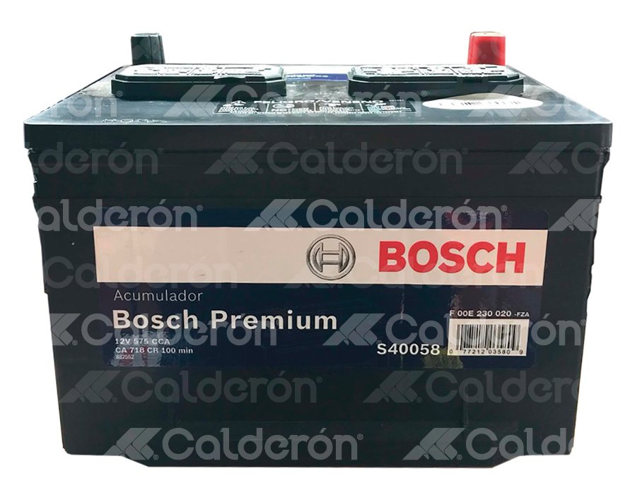 BATERIA BOSCH CHRYSLER  NEON,   FORD  COUGAR V6, ESCORT (2.0L), ESCORT ZX2, GHIA, RANGER, THUNDERBIRD V6, TOPAZ. BCI: S4 58/540. No Bosch: 0092S46430 BOSCH