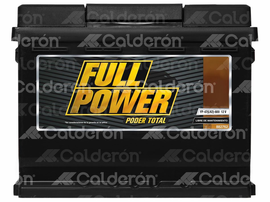 BATERIA CHEVROLET ASTRA, CORSA, MERIVA;JETTA A4 13PLACA FP47-600 FULL POWER