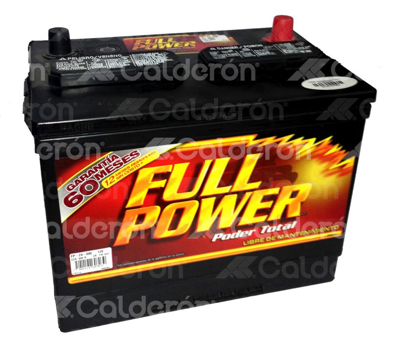 BATERIA CHRYSLER DART K 70-89, NISSAN P-UP 99-06  FP24-600 FULL POWER