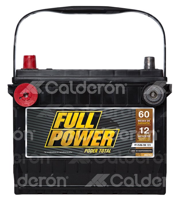 BATERIA CHEVROLET AVEO, MALIBU;CHRYSLER STRATUS, CIRRUS FP75/86-700 FULL POWER