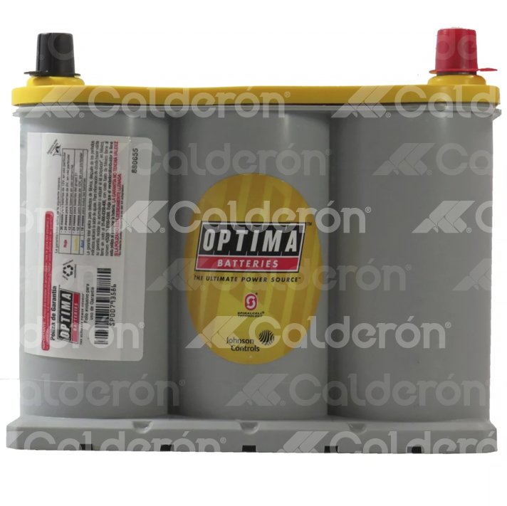 BATERIA GEL OPTIMA AMARILLA 12V 620A D35-650 OPTIMA