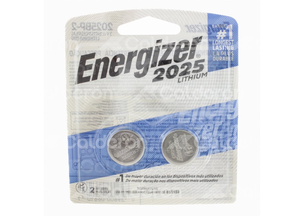 BATERIA BOTON LITIO BP2 CR2025 ENERGIZER BLISTER 2 PIEZAS ENERGIZER