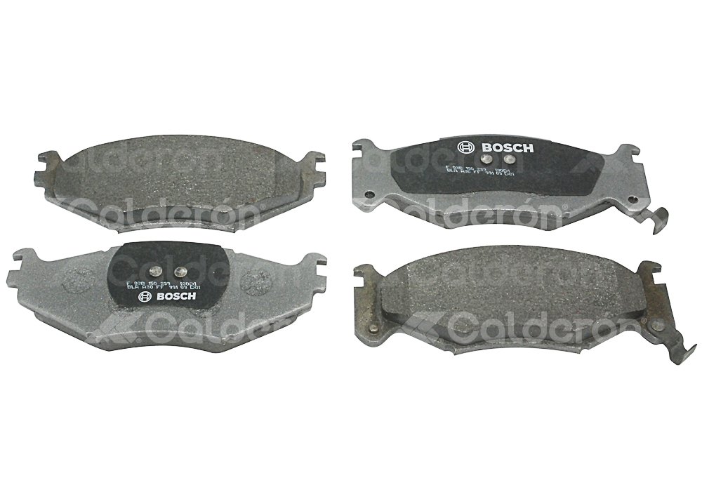 BALATA DELANTERA CHRYSLER SPIRIT, PHANTOM, LE BARON, VOYAGER 91-95. BOSCH: F03B1502398HG, NO. CORTO BOSCH: BA 0522, FMSI: 7404A-D522 (BALATA SEMI METALICA) BOSCH