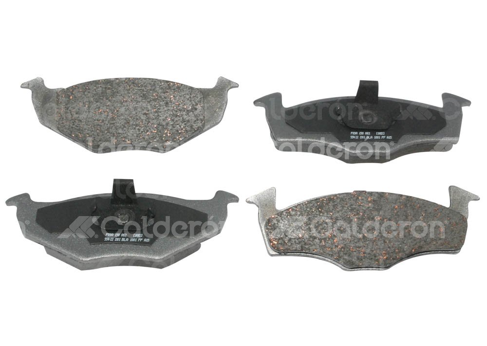 BALATA DELANTERA VW DERBY, GOL, IBIZA, CORDOBA 01-02. BOSCH: F03A1500628HG, NO. CORTO BOSCH: BA 0694, FMSI: 7569-D694 (BALATA SEMI METALICA) BOSCH