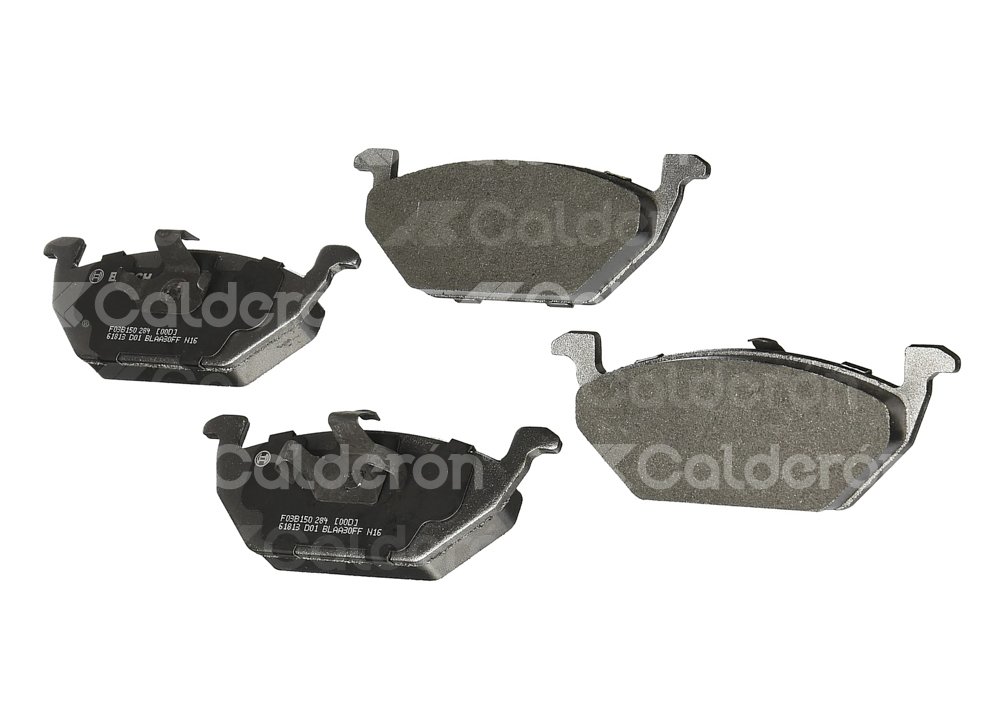 BALATA DELANTERA VOLKSWAGEN JETTA A4, IBIZA, DERBY, POLO, LUPO 98-10. BOSCH: F03B1502848HG, NO. CORTO BOSCH: BA0768, FMSI: 7635-D768 (BALATA SEMI METALICA) BOSCH