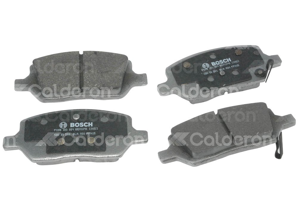 BALATA TRASERA CHEVROLET UPLANDER, MONTANA 3.9L V6 05-09. BOSCH: F03B1503598HG, NO. CORTO BOSCH: BA 1093, FMSI: 7999-D1093 (BALATA SEMI METALICA) BOSCH