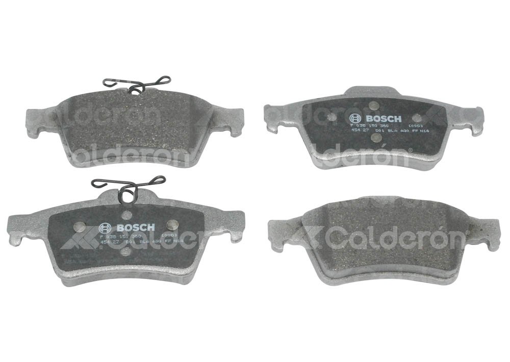 BALATA TRASERA CHEVROLET VECTRA, FOCUS ST, EUROPA 07-09, VOLVO. BOSCH: F03B1503608HG, NO. CORTO BOSCH: BA 1095, FMSI: 7874-D1095 (BALATA SEMI METALICA) BOSCH