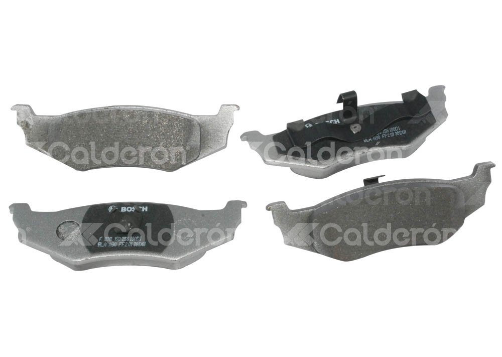 BALATA TRASERA CHRYSLER CIRRUS, INTERPID, PT, STRATUS, NEON, NEW YORKER. BOSCH: F03B1502568HG, NO. CORTO BOSCH: BA 0658, FMSI: 7438A-D658 (BALATA SEMI METALICA) BOSCH