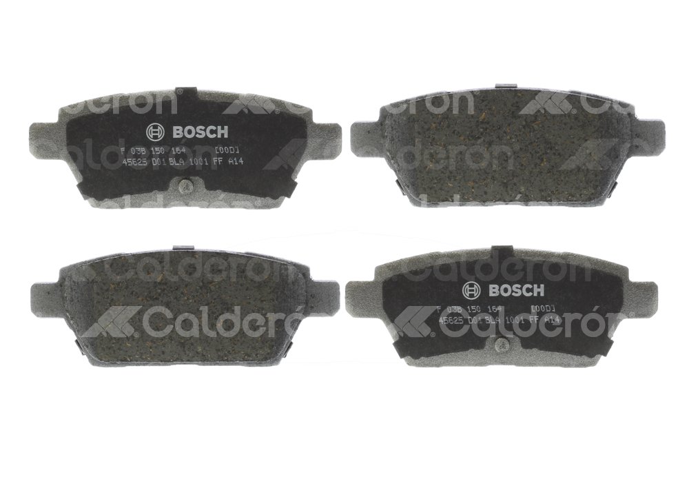 BALATA TRASERA FORD FUSION 2.3L I.4, 3.0L V6 06-09. BOSCH: F03B1501648HG, NO. CORTO BOSCH: BA 1161, FMSI: 8272-D1161 (BALATA SEMI METALICA) BOSCH